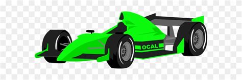 Race Car Formula One Car Vector Clip Art Image - Green Race Car Clipart ...