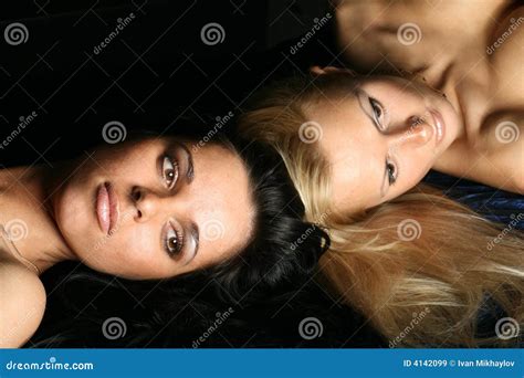 Blond And Brunette Stock Image Image Of Flora Flower 4142099