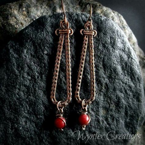 Pin By Macbec Creations On Earrings Wire Wrap Jewelry Designs Wire