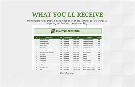 Chart of Accounts Template in Excel, Google Sheets - Download ...