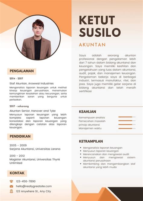 Halaman 6 Lamar Kerja Dengan Contoh CV Modern Profesional Canva