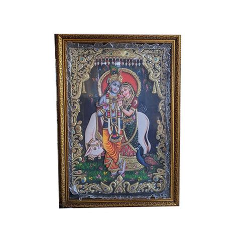 Golden Radha Krishna Tanjore Painting At Best Price In Vrindavan Shri