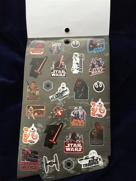 New Disney Star Wars Force Awakens Stickers Page Sticker Book Kylo