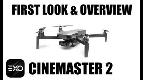 Exo Drones Cinemaster First Look Overview Youtube