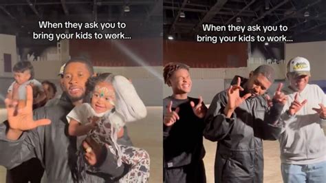 Usher Shares Rare Video Featuring All 4 Of His Children And Fans Can't ...