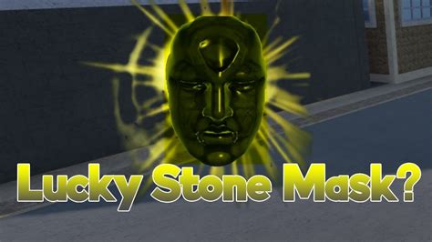 Using Lucky Stone Mask Your Bizarre Adventure YouTube