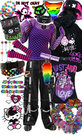 Scenecore Shoplook Scene Outfits Scene Kid Outfits Scene Outfit