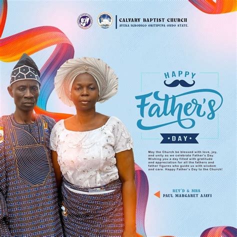 Church Flyer Fathers Day Calvary Baptist Church Father Figure
