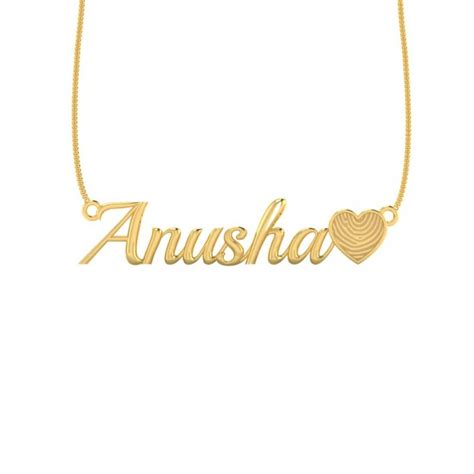 Personalized Gold Name Pendant