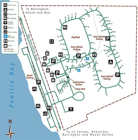 Sunset Bay State Park Campground Map