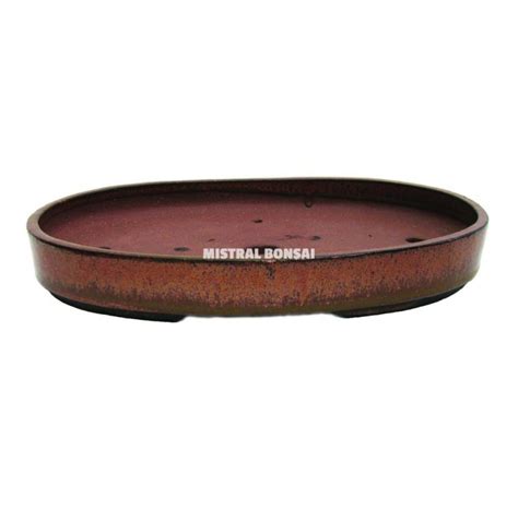 Oval Bonsai Pot X X Cm Oxide Pots Mistral Bonsai