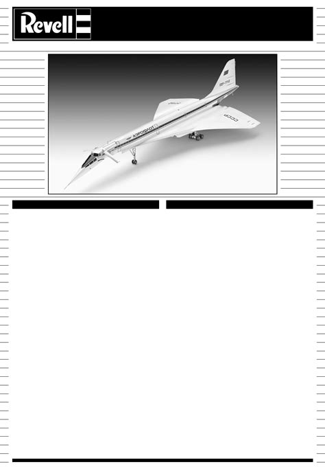 Manual Revell 1-144 Tupolev Tu144 Russian Concorde (page 1 of 10 ...