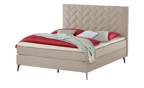 Skagen Beds Boxspringbett Weave Beige Cm