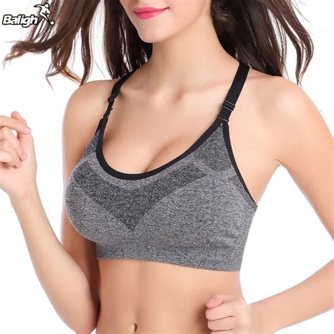 Women Girls Sexy Breathable Sports Bras Padded Seamless Adjustable Yoga