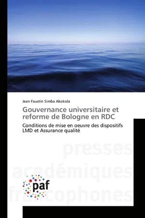 PDF Gouvernance Universitaire Et Reforme De Bologne En RDC De Jean