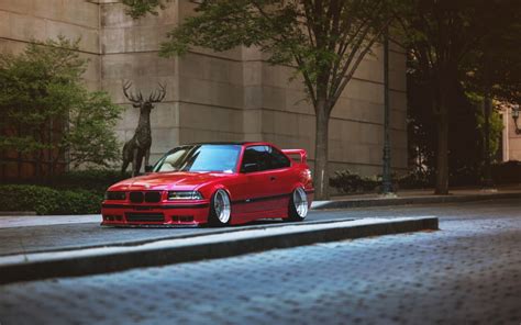 2224x1668 resolution | red coupe, car, BMW E36, Stance, tuning HD wallpaper | Wallpaper Flare