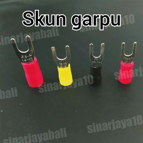 Jual Skun Garpu Terminal Kabel Y Konektor U Cable Connector Sv35 4