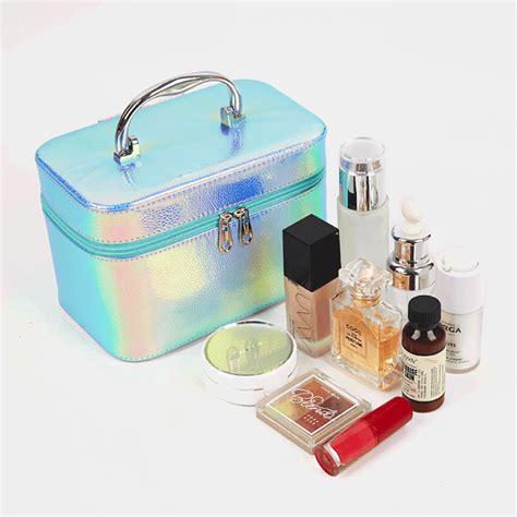 Holographic Makeup Vanity Case Wholesale 2 4 PC Holographic Cosmetic