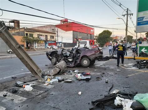 Alta Velocidad Tremendo Accidente Sobre Eusebio Ayala Deja Un Joven