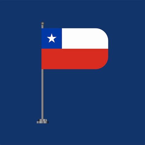 Premium Vector Illustration Of Chile Flag Template