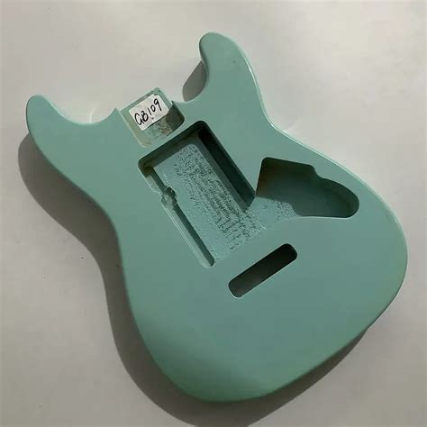 Solid Basswood Green Stratocaster Strat Style Guitar Body Reverb