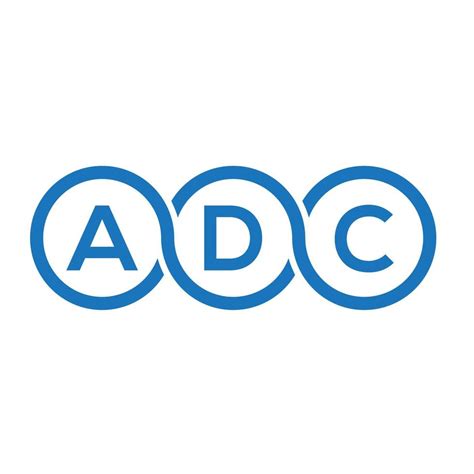 ADC letter logo design on white background. ADC creative initials letter logo concept. ADC ...