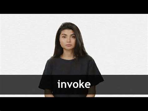 invoke definition  meaning collins english dictionary