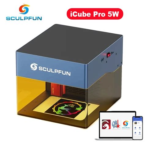 Sculpfun Icube Pro W Laser Engraver Machine Smoke Filter Temperature