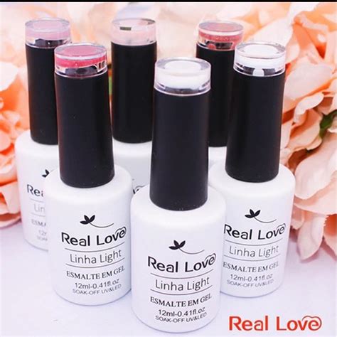 Esmalte Em Gel Linha Light Real Love 12ml Shopee Brasil