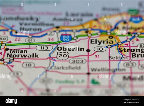 Map Of Oberlin Ohio Hi Res Stock Photography And Images Alamy