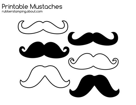 mustache printable