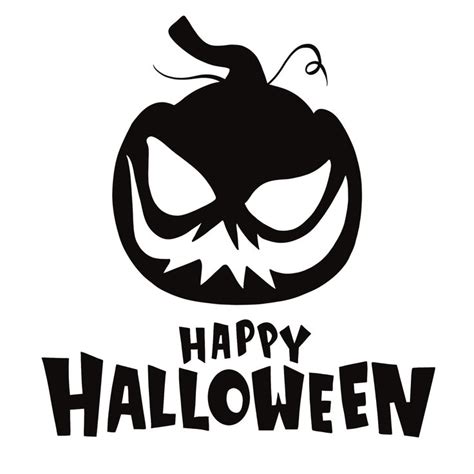 Happy Halloween En 2024 Blanco Y Negro Calabazas De Halloween