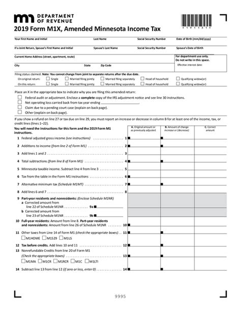 Fill Free Fillable Minnesota Department Of Revenue Pdf Forms