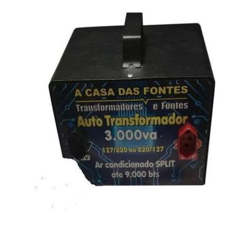 Auto Transformador 3000 Va Gabinete Metálico Parcelamento sem juros