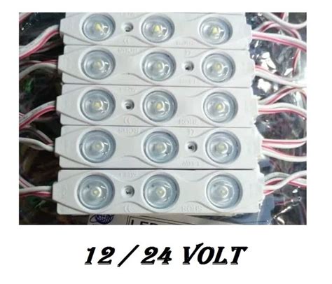 Jual LAMPU LED STRIP MODUL 3 MATA SMD 8218 12 VOLT Dan 24 VOLT