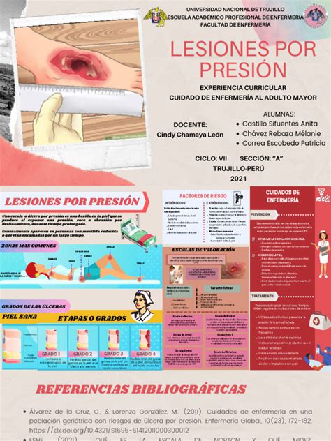 Infografía Lesiones Por Presión Pdf Herida Enfermería