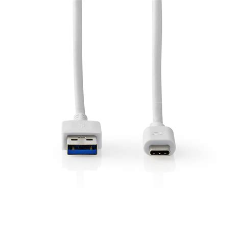 Nedis USB Kaapeli 3 2 USB A Uros USB Type C Uros 2 00m Valkoinen