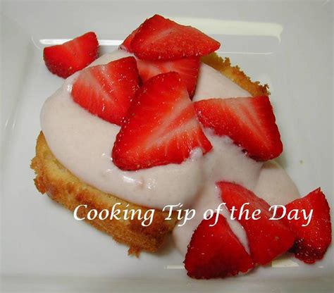 Cooking Tip Of The Day Recipe Grilled Pound Cake With Strawberry Cream