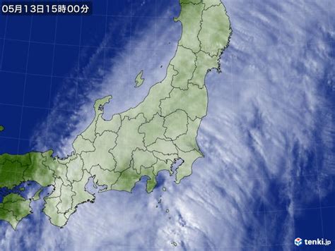 過去の気象衛星東日本2024年05月13日 日本気象協会 Tenkijp