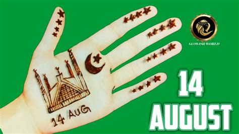 Independence Day Mehndi Design14 August Mehndi Designfaisal Mosque Drawing 2021 Mehandi