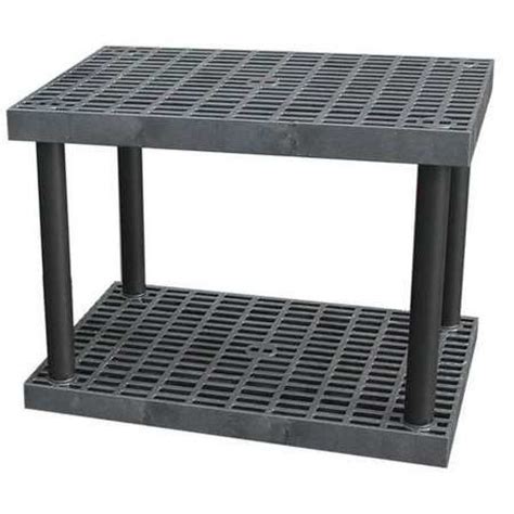 Structural Plastics S3624b Freestanding Plastic Shelving Unit Open