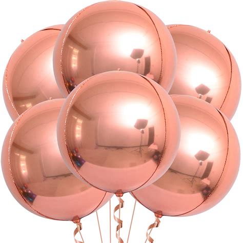 Buy Giant Rose Gold Balloon Garland 22 Inch Pack Of 6 Round 360