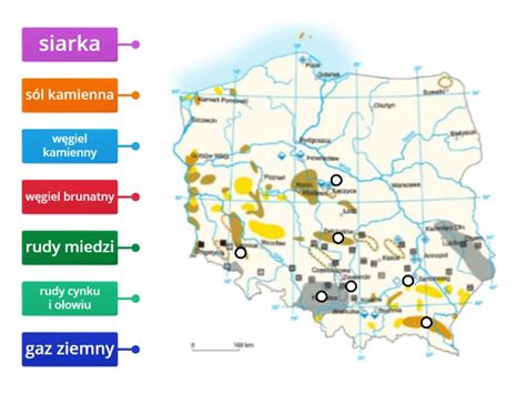 Surowce Mineralne Polski Labelled Diagram