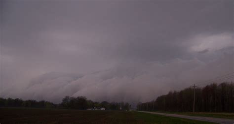 Incoming clouds caused by an intense cold front. There was no severe ...