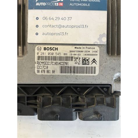 0281030545 EDC17C10 ECU Ecu Calculateur Moteur Citroen C3 Autopros13