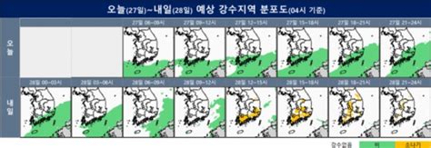 오늘 날씨 전국 대부분 낮 31도 이상 ‘무더위정체전선 영향 제주 빗방울 Kns뉴스통신