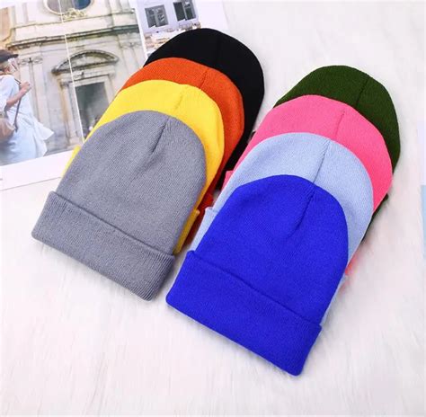 Chap Us De Inverno Para Unissex Novos Beanies Malha S Lida Bonito