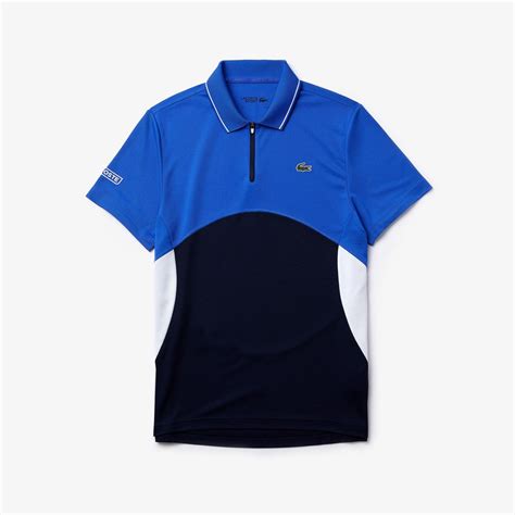 Lacoste Mens Sport Ultra Dry Piqué Zip Tennis Polo Shirt Dh4747 Lacoste