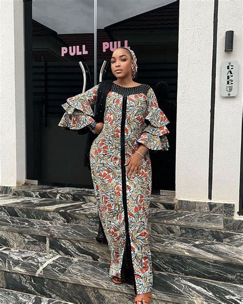 2022 Latest And Elegant Hausa Styles For Ankara Ladeey