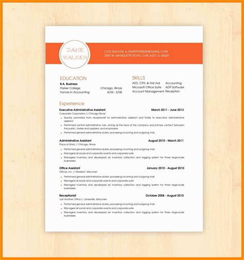 Microsoft Office Resume Templates Free Of Openoffice Resume Templates ...